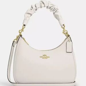 Coach Terri Hobbo White Leather Handbag